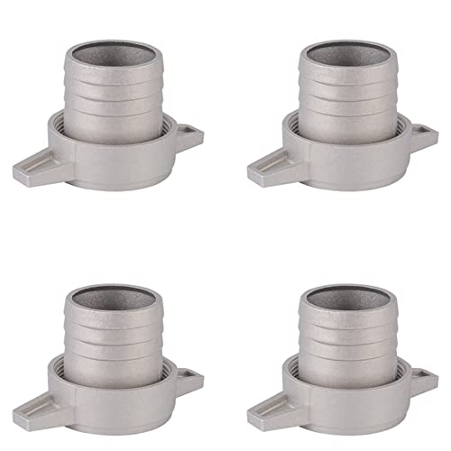 4X Accesorios para de Agua Llave de Conexión de Tubería de Aluminio de 2 Pulgadas Junta de Goma Conector de Bomba Conexión de Tubería