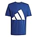Adidas Men's Essentials Big Logo T-Shirt, Dark Blue/White, Medium/Tall