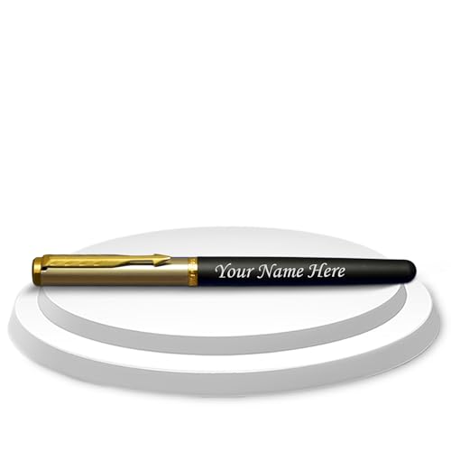 Image of SAVRI Personalized Parker Pen - Name Engraved - Diwali Gift for Family & Friends - Ideal for Corporate Gifting, Special Occasions - Blue Ink (Design 9)