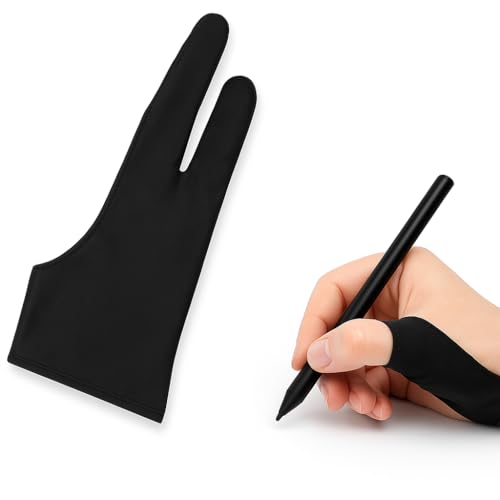 Luva de Desenho para Mesa Digitalizadora Profissional para Tablet iPad e Papel Reduz Atrito Evita Manchas e Melhora Precisão Melhora
