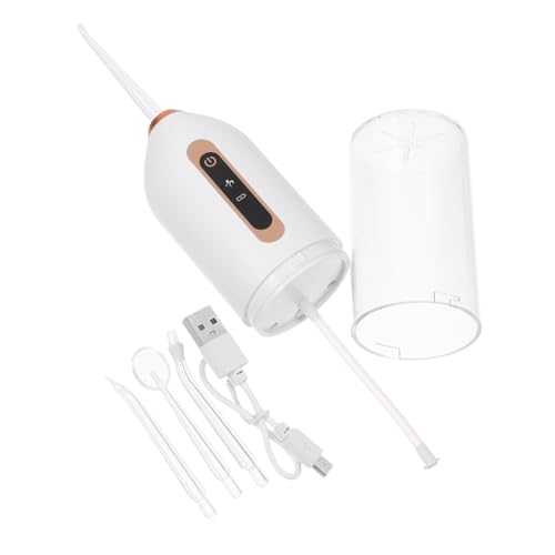 VALICLUD Irrigador Bucal Portátil Recargable Ajustable para Limpieza Profunda Flosser Viaje Irrigador Oral Manual para Higiene Bucal Casa y Oficina
