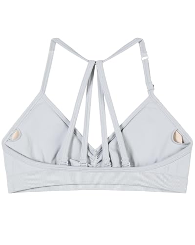 Image of AUROLA Mercury Workout Sports Bras Women Athletic Removable Padded Backless Strapy Minimal Crop Top