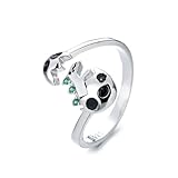 Somune Anillo abierto, anillo ajustable, anillo de calavera moderno y retro