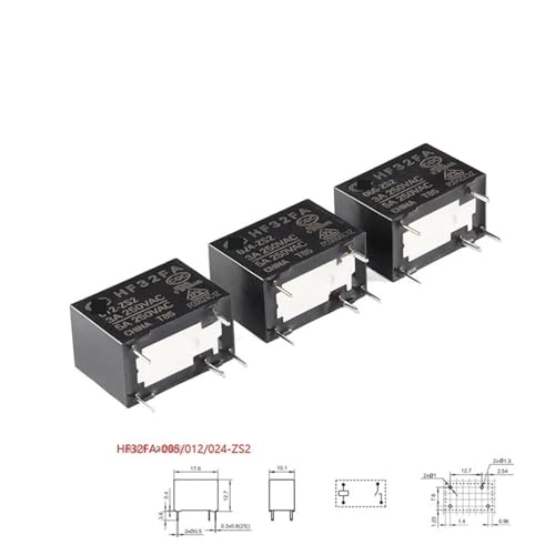 Relais HF32FA-012-ZS2 micro relais circuit imprimé 12V 3A - 4