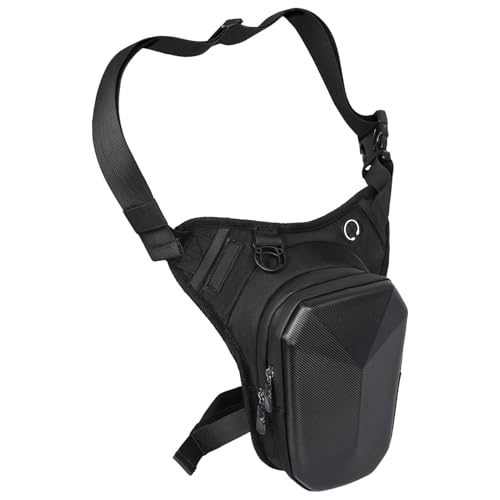 GEDOX Motorcycle Leg Bag - Men bikke Legs Bag | bikke Thigh Bag | Motorcycle Fanny Pack | Waterproof Motorcycle Hip Bag | Thigh Pouch Drop Leg Pouch | Travel Bag For Men Women Outdoor, Black