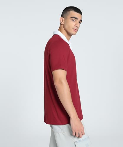 Image of Puma Men Cotton Solid Regular Fit Polo T-Shirt for Both Sporty Outings and Casual Daywear