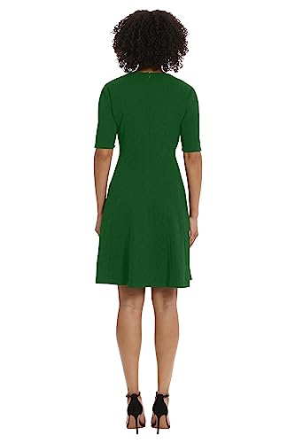 Maggy London Women's Notch Neck Fit and Flare Career Office Workwear Desk to Dinner Event Guest of3