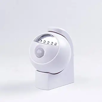 WorldCare Security LED Motion Sensor Night Light 360 Degree Rotation Children's Nightlight PIR Detector Luminary Lamp Super Bright234576 | Pack of 1