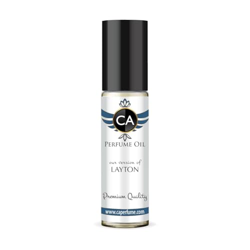 CA Perfume Impression of Layton Unisex Fragrance Oil Amber Floral Scent Long Lasting Perfumes for Women &amp; Men Travel Size TSA Ready Mini Parfum Body Oil Roll-on 0.33 Fl Oz 10ml