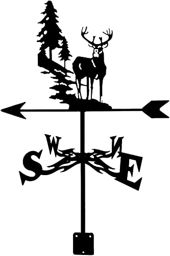 Girouette cerf Sika pour décorer le toit et le jardin de campagne
