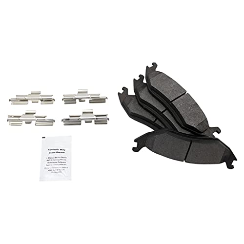 Image of TRQ Rear Brake Pad and Rotor Set Semi Metallic Vented Rotors | For 2007-2009 Chrysler Aspen 2005-2010 Dodge Ram 1500 2005-2009 Durango 2011-2019 Ram 1500 1500 Classic