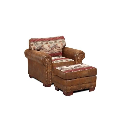 Sillón Microfibra Plegable Marrón miniatura 5