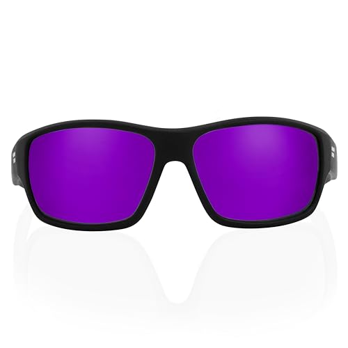 Image of TOROE Eyewear FIELD Wrap Around Sport Sunglasses With Polycarbonate Polarized Lenses, Lightweight TR90 Frame