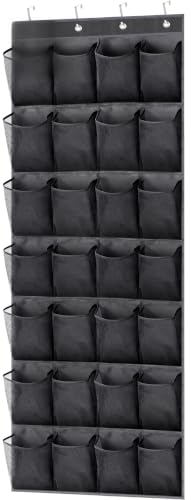 MISSLO 28 Large Pockets Hanging Shoe Organizer...