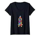 Photo Gallery donna spazio rocket jigsaw puzzle autismo maglietta con collo a v Photo Gallery donna spazio rocket jigsaw puzzle autismo maglietta con collo a v