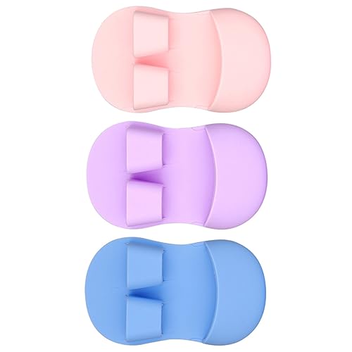 FOYTOKI 3pcs Face Scrub Brush Exfoliating Facial Cleansing Brush Silicone Gentle Exfoliator