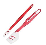 TUPPERWARE Griffbereit Top-Schaber rot-weiß + Kleiner Top-Schaber rot-weiß