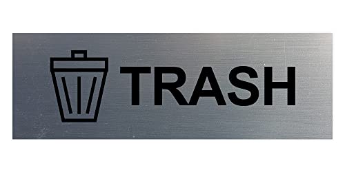 Panneau poubelle L résistant à l'usure pour signalisation propre