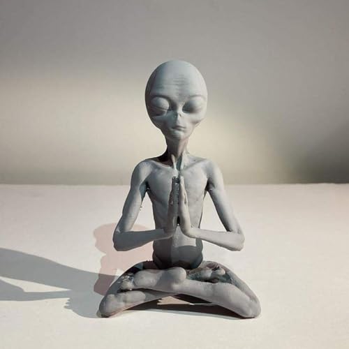 Estatua de Resina Meditando, Retro y Artesanal miniatura 3