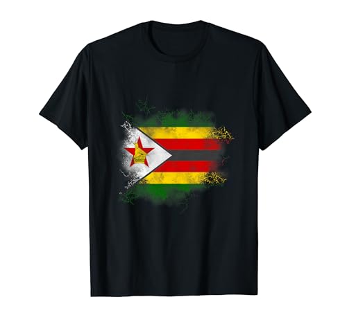 Zimbabwe, bandera de Zimbabwe, bandera de Zimbabwe. Camiseta