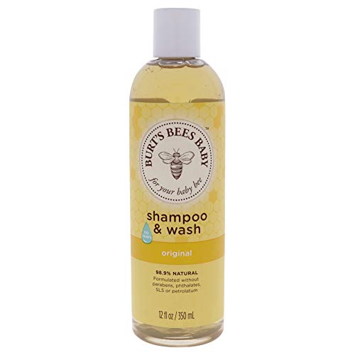 Image of Burt's Bees Baby Shampoo & Wash, Original Tear Free Baby Soap - 12 Ounce Bottle