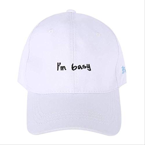 Casquette de sport en coton pour homme avec broderie lettre ajustable