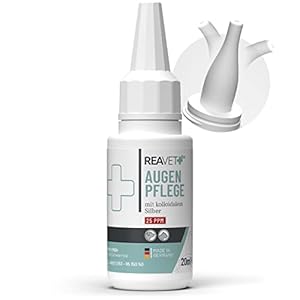ReaVET Spezial Augentropfen für Hunde und Katzen, bei gereizten Augen und Tränenflecken, Augen Pflege mit kolloidalem…