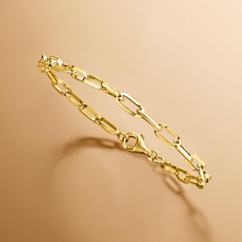 Image of Ross-Simons Solid Paper Clip Link Bracelet