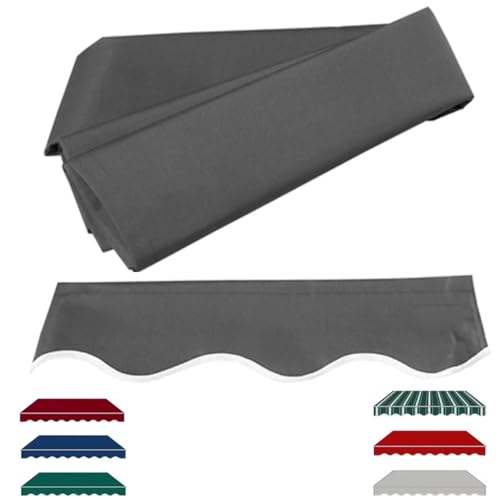 Toldo para patio y balcón exterior, cubierta gris de 12x10 pies para sombra en el jardín