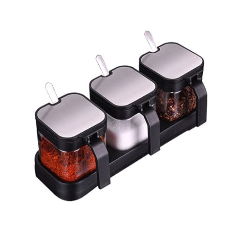 Ecocoer�����K���X�������e��Z�b�g �X�e�����X�W�t�� 3�� �l�p�^ 304�X�v�[���t�� �� �Ӟ� �����p �L�b�`���p���h�����[�{�b�N�X (�������{�b�N�X*3+�X�v�[��*3+�x�[�X,�������x�[�X)