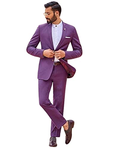 Ensemble de costume 2 pièces hommes vestes smokings affaires et cérémonie