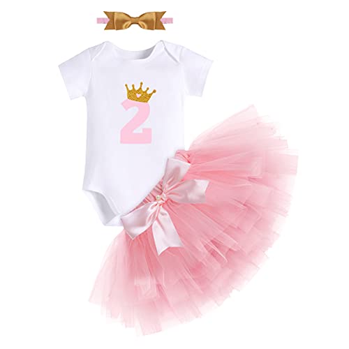 Ensemble robe princesse bébé fille 2 ans tenue anniversaire avec tutu