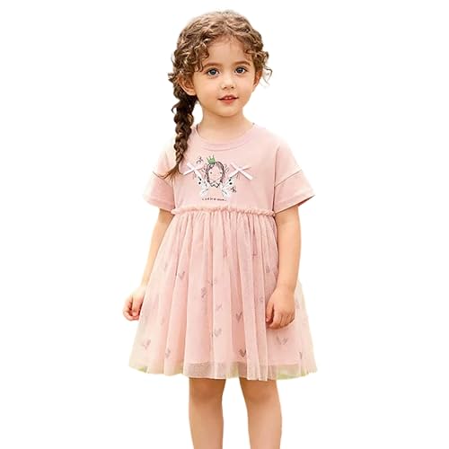 Robe enfant fille sans manches avec jupe en tulle à volants chic