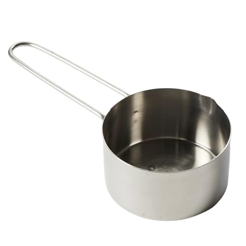 American METALCRAFT, Inc. 1/2 Stainless Steel Measuring Cup, 1/2-Cup, Silver