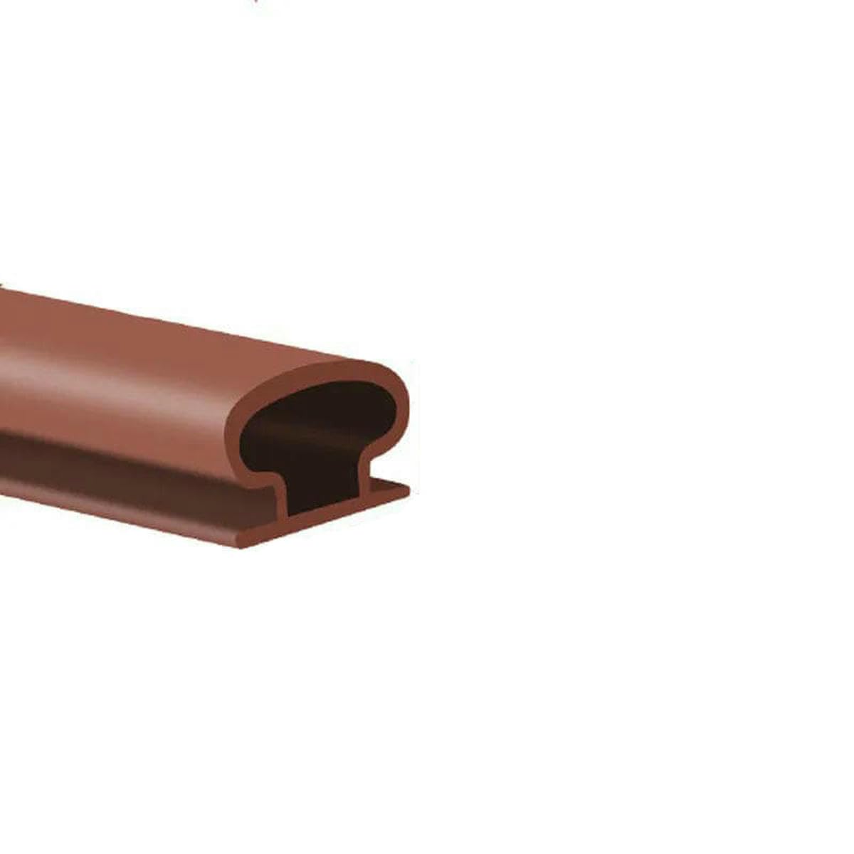 Yfshc Brown 10Mmx6mmx6m 1 Piece Security Door Access Door Window Sealing Strip Weatherproof Anti-Collision Strip Sound Insulationself-Adhesive-Brown 10 6 6M