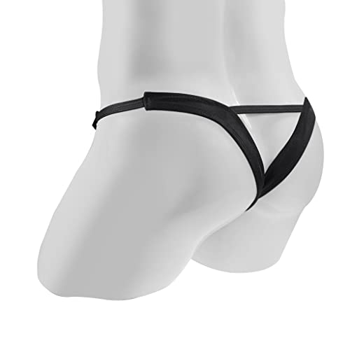 Mens Thongs Underwear Sexy T Back Briefs Bulge Enhancing Pouch G String Boxers Underpants 2 Pack3