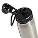 adidas Originals Standard 600 ML (20 oz) Metal Water Bottle, Hot/Cold Double-Walled Insulated 18/8, Stainless Steel/Black/Black, One Size