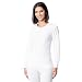 Indera Women's Warmwear Traditional Thermal Underwear Top, White, Large