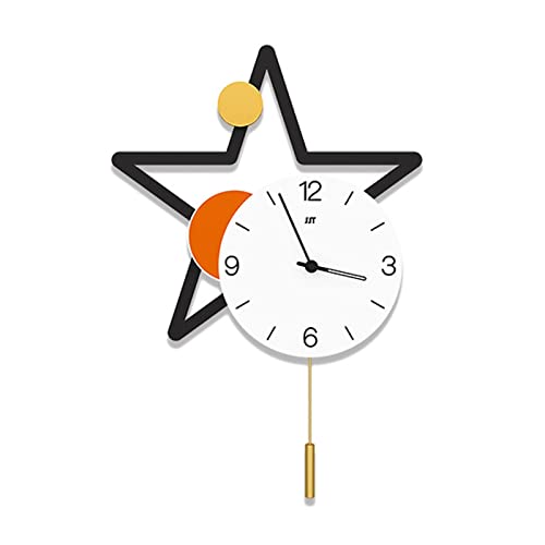 Horloge murale décorative moderne pour salon créatif et lumineux