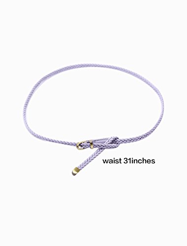 uxcell Women Skinny Braided Belt Woven - Pin Buckle Casual Waist Belt for Dresses2