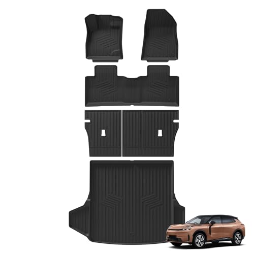 Tapis Sol Voiture Doublure Coffre Lynk Co 08 EM-P 2025 Coussinet Pied TPE Noir LHD