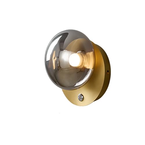 Lámpara de pared LED para sala de estar y pasillo con estilo nórdico retro y cristal