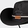 Versatile Sun Hats for Outdoor Activities Perfect for Casual Wear Adjustable String Design with Cool Letter Print Ideal for Spring Summer and Autumn and Sunscreen Features (Black One Size) #1
