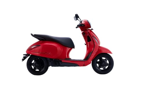 Image of Chetak C3001 by Bajaj Auto High Speed Electric Scooter with charger - Racing Red - Ex-Showroom