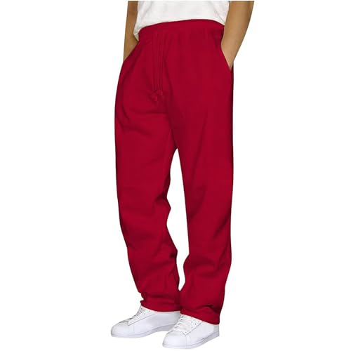 Mens Sweatpants 2025 Fall Fashion Solid Baggy Straight Casual Pants Lightweight Vent Hiking Joggers Sweatpants for Men2