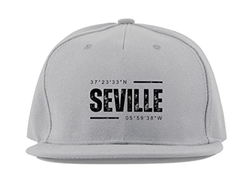 Casquette de Baseball Séville en Coton Gris Haute Qualité Unisexe