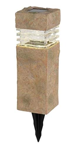 Up To 40% OFF Deck Impressions Solar Sand Stone Outdoor Integrated LED Landscape Path Light (4-Pack) Outdoor Decoration for Everyday, Fall Harvest, Daylight Savings, and Holidays
