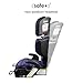 Diono Connect3 RXT 2-in-1 High Back Booster, Slim Fit 3-Across in Many Mid-Sized Sedans and SUVs, for Children from 40-120 lbs., Lightweight with Latch, Purple Wildberry