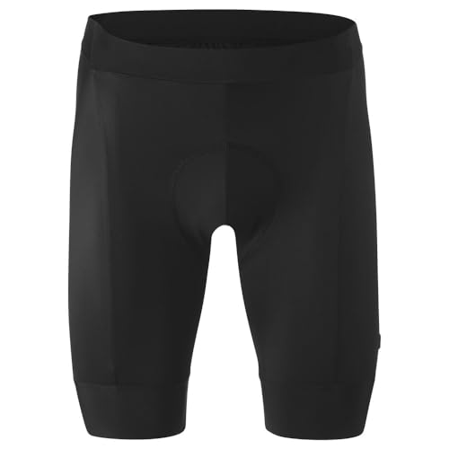 Gonso Pantalones cortos de ciclismo para hombre Piambello, Negro , L