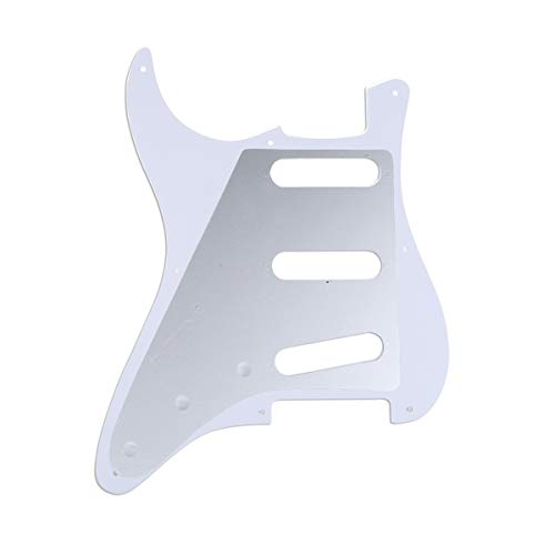 Musiclily Pro 8 trous 50s 57 Style Vintage Strat SSS Guitare Pickguard pour American Stratocaster, 4Plis Brun Tortoise - Les Beatles, Paul McCartney, John Lennon, RIngo Starr, George Harrison Musiclily Pro 8 trous 50s 57 Style Vintage Strat SSS Guitare Pickguard pour American Stratocaster, 4Plis Brun Tortoise – Image 3